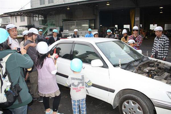 自動車解体工場見学会 ９